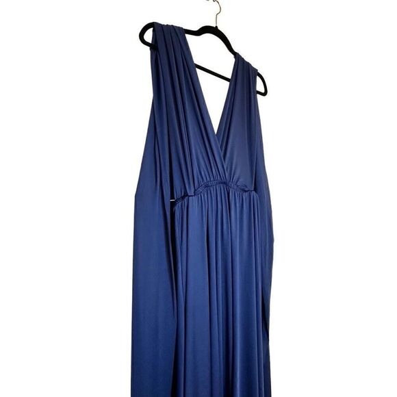 Small Lulus Backless Tricks of the Trade Convertible Navy Blue Maxi Dress - Picture 4 of 7